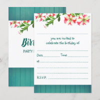 Aniversário de Petunias, Reboque de Aquarelas Rást