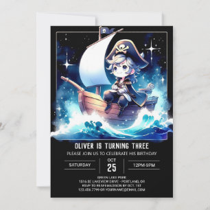 Convite Aniversário de Pirata Magia Moderna