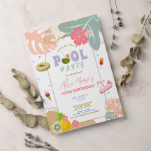 Aniversário de Praia de Abacaxi de Verão Tropical