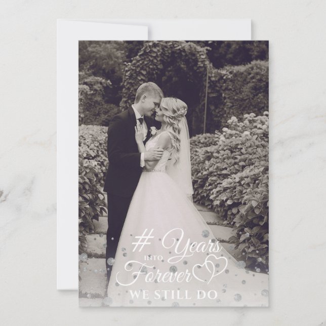 Convite Aniversário de Prata ANOS PARA SEMPRE Renovação de (Frente)