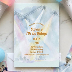 Convite Aniversário de Pré-Adolescente de K Pop
