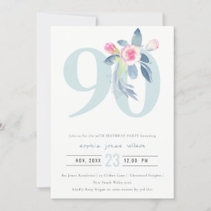 CONVITE ANIVERSÁRIO DE QUALQUER IDADE DE 90 DE ANIVERSÁR
