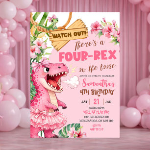 Convite Aniversário de Quatro Anos do Rex Rosa à Solta
