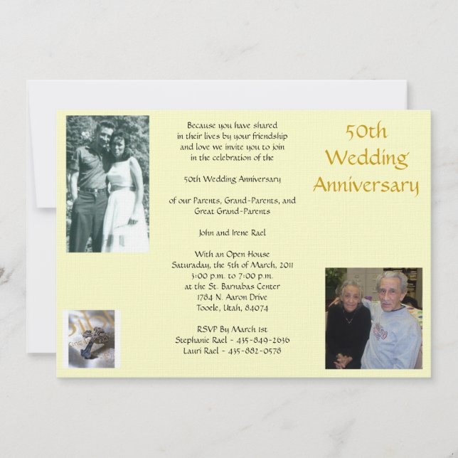 Convite Aniversário de Rael 50th,… (Frente)