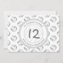 aniversário de raparigas do padrão dos volleybolas