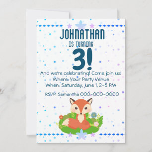Convite Aniversário de Raposa Bonita
