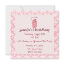 Aniversário de rosa Macarons