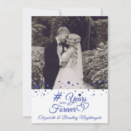 Convite Aniversário de Safira ANOS NO PARA SEMPRE Foto