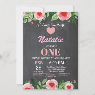 Convite Aniversário de São Valentim Nosso Pequeno Querido