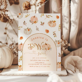 Convite Aniversário de segundo de Bompkin halloween