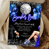 Aniversário de Sneaker Ball Azul Real e Prata Disc