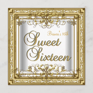 Convite Aniversário de Sweet Sixteen Menina Adolescente Ou