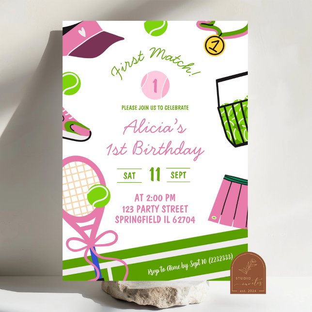 Convite Aniversário de Tênis Menina Rosa (Criador carregado)
