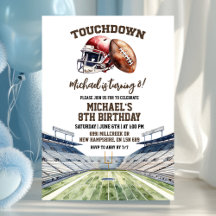 Aniversário de Touchdown de Futebol Americano