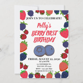 Convite Aniversário de um ano da Berry