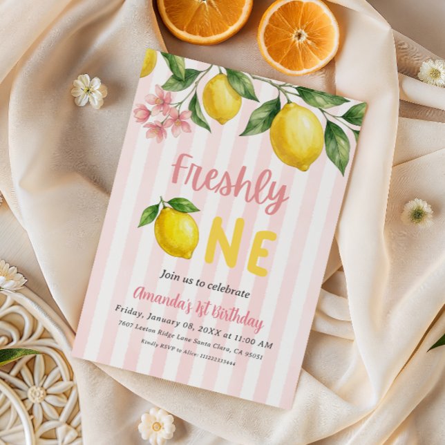 Convite Aniversário de Um Ano da Freshly One no Mercado de (Criador carregado)