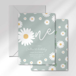 Convite Aniversário de Um Ano da Retro Daisy