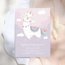 Aniversário de um ano do Llamacorn Pastel Arco-íri