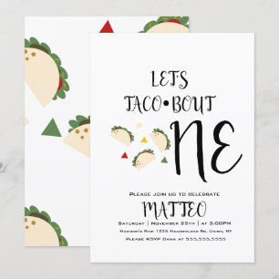 Convite Aniversário de Um Ano do Taco Moderno