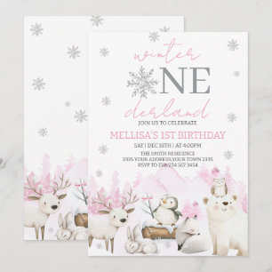 Convite Aniversário de um ano do Winter ONEderland