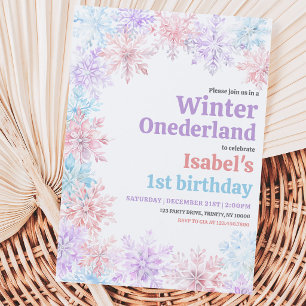 Convite Aniversário de Winter Onderland