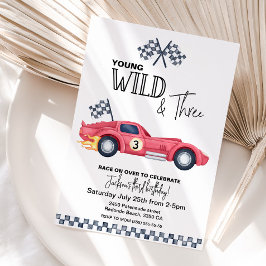 Convite ANIVERSÁRIO de Young Wild e Três Carros de Corrida