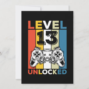 Convite Aniversário Desbloqueado o Nível 13 13 Jogos Vinta