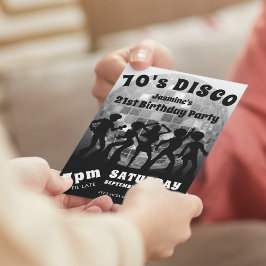 Convite Aniversário Disco dos Anos 70 | Bola de Brilho Pra