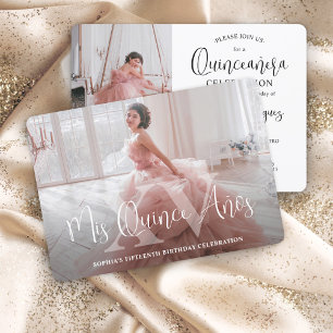 Convite Aniversário do 15 de Fotografia do Mis XV Modern Q