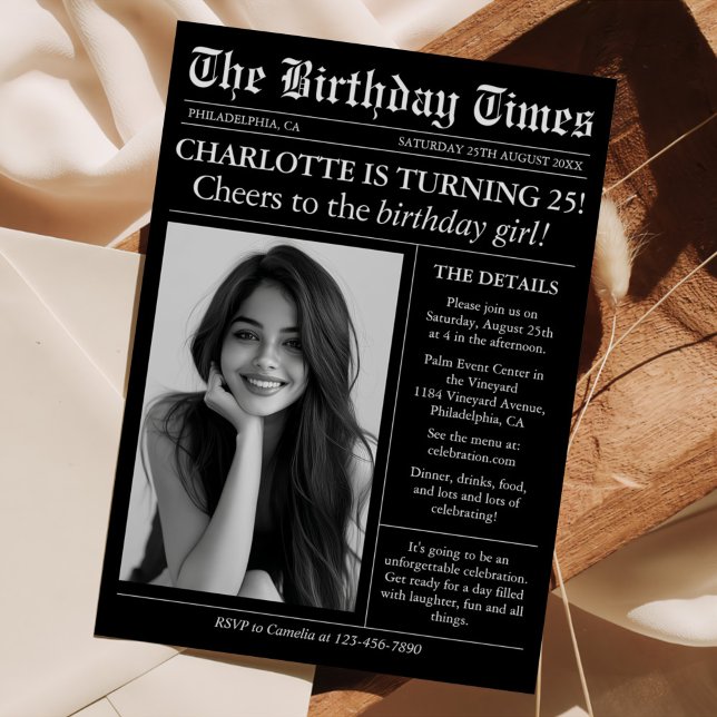 Convite Aniversário do 25 de Fotografia Único do Jornal (Criador carregado)