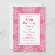 Aniversário do 70 de Flor do Mandala Vermelho e Br