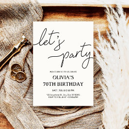 Convite Aniversário do 70 do Partido Moderno Vamos