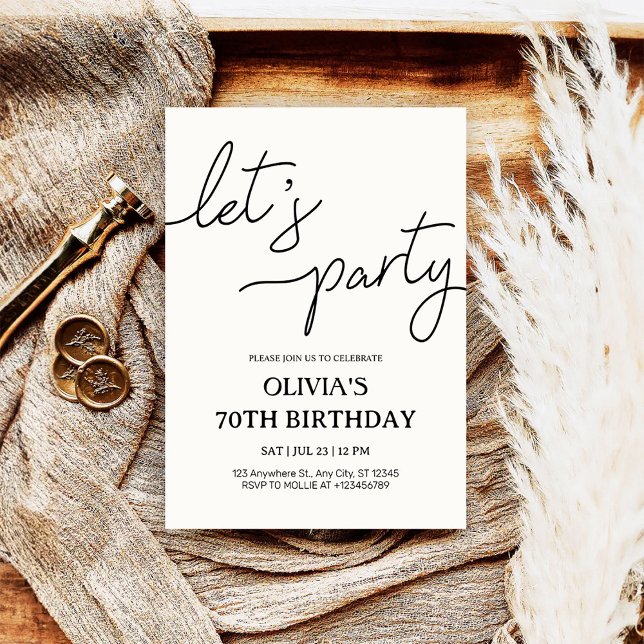 Convite Aniversário do 70 do Partido Moderno Vamos (Criador carregado)