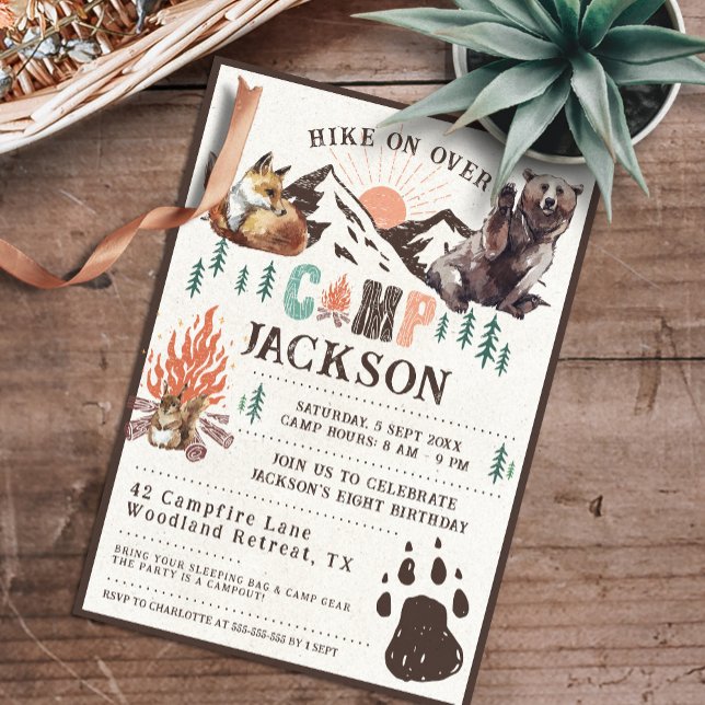 Convite Aniversário do Acampamento Russo (Criador carregado)