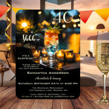 Aniversário do Adulto Cocktail Surpresa