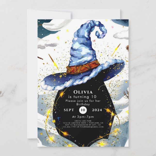 Convite Aniversário do Assistente de Diversão para Criança (Frente)