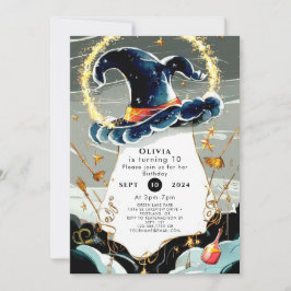 Convite Aniversário do Assistente de Mágica Personalizado