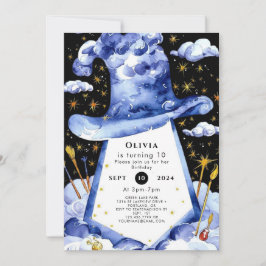 Convite Aniversário do Assistente Encantado Simples