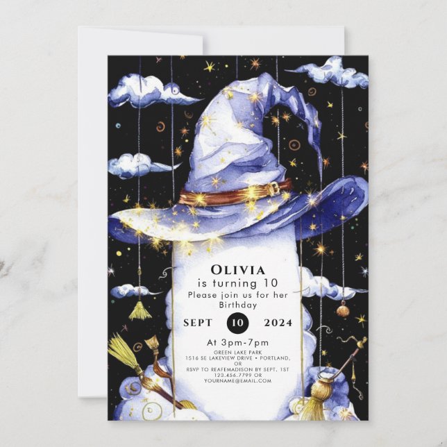 Convite Aniversário do Assistente Simples de Diversão Whim (Frente)