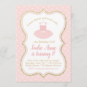 Convite Aniversário do Balé Tutu