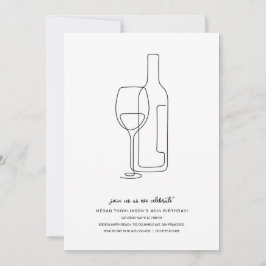 Convite Aniversário do Bar de vinho