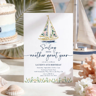 Convite Aniversário do Barco à Vela Floral Náutico