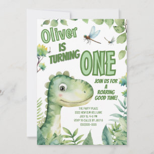 Convite Aniversário do Bebê Dinossauro: Tempo de Rugido