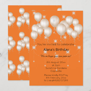 CONVITE ANIVERSÁRIO DO BILHÃO MODERNO ELEGANTE