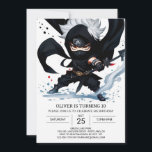 Convite Aniversário do Black Belt Ninja Training Kids<br><div class="desc">Prepare-se para celebrar a habilidade e a conquista com o nosso Convite de Aniversário para Crianças do Belt Ninja. Isto não é apenas um convite; é um símbolo de domínio que marca o caminho para um aniversário cheio de treinamento e diversão. A placa editável e imprimível captura a essência da...</div>