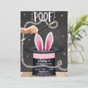 Convite Aniversário do Black Magic Show