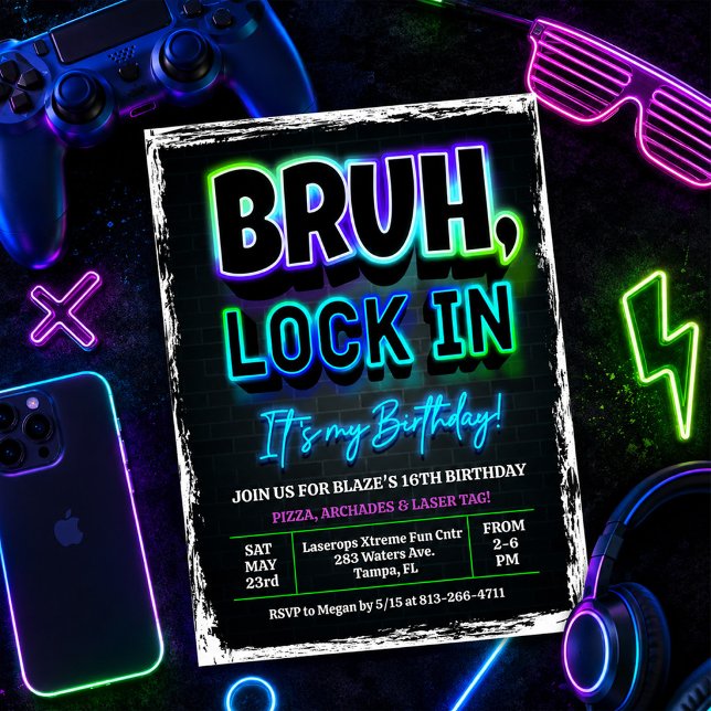 Convite Aniversário do Bruh Lock In (Criador carregado)