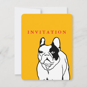 Convite Aniversário do Bulldog Francês