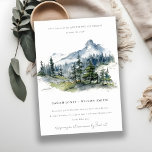 Convite Aniversário do Casamento da Montanha Verde Azul<br><div class="desc">Se você precisar de outro produto ou personalização correspondente,  por gentileza,  envie uma mensagem via Zazzle.</div>