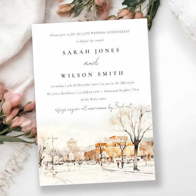 Convite Aniversário do Casamento de Soldaduras na Cidade d (Criador carregado)